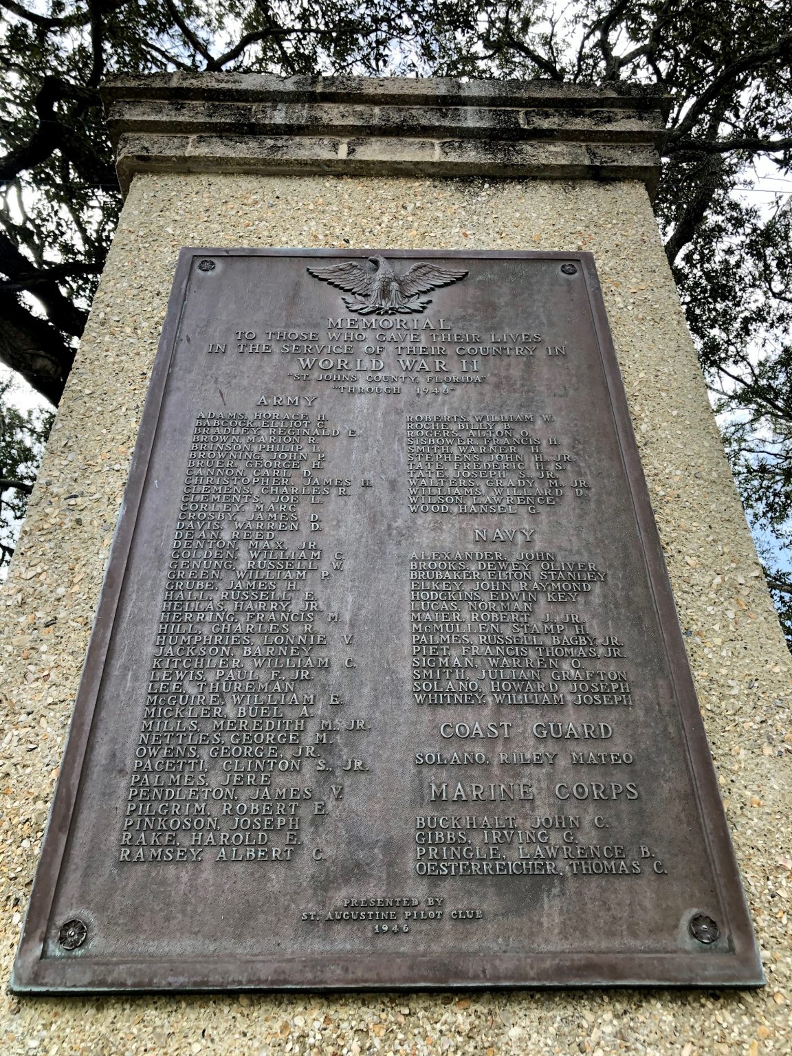 Gallery 1 - St. Augustine WWII Monument