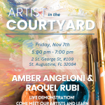 Gallery 1 - First Friday Art Walk and Artist in the Courtyard ~ Nov 25