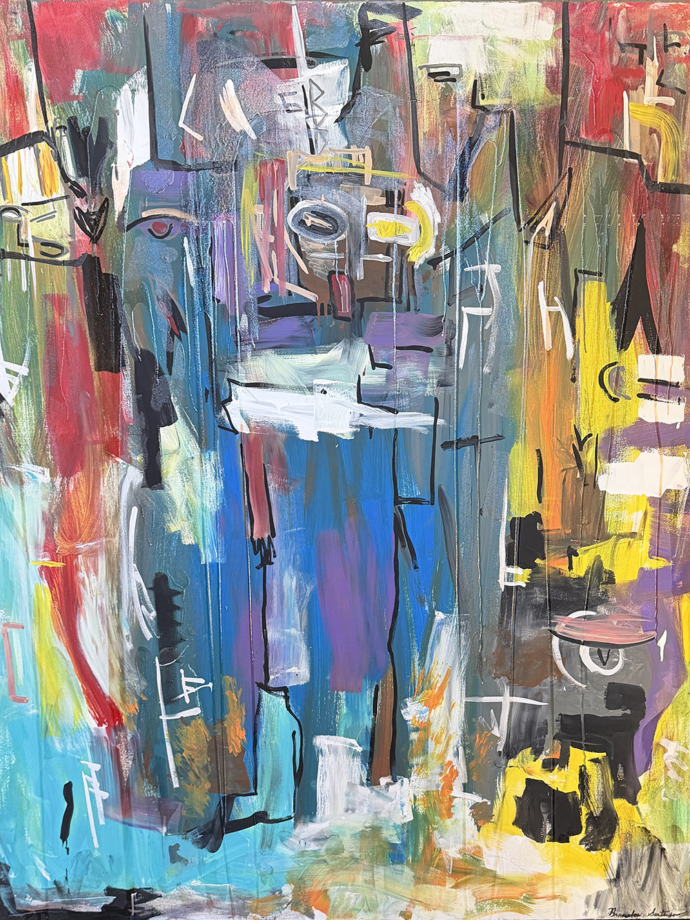 Gallery 1 - abstract self portrait of artist