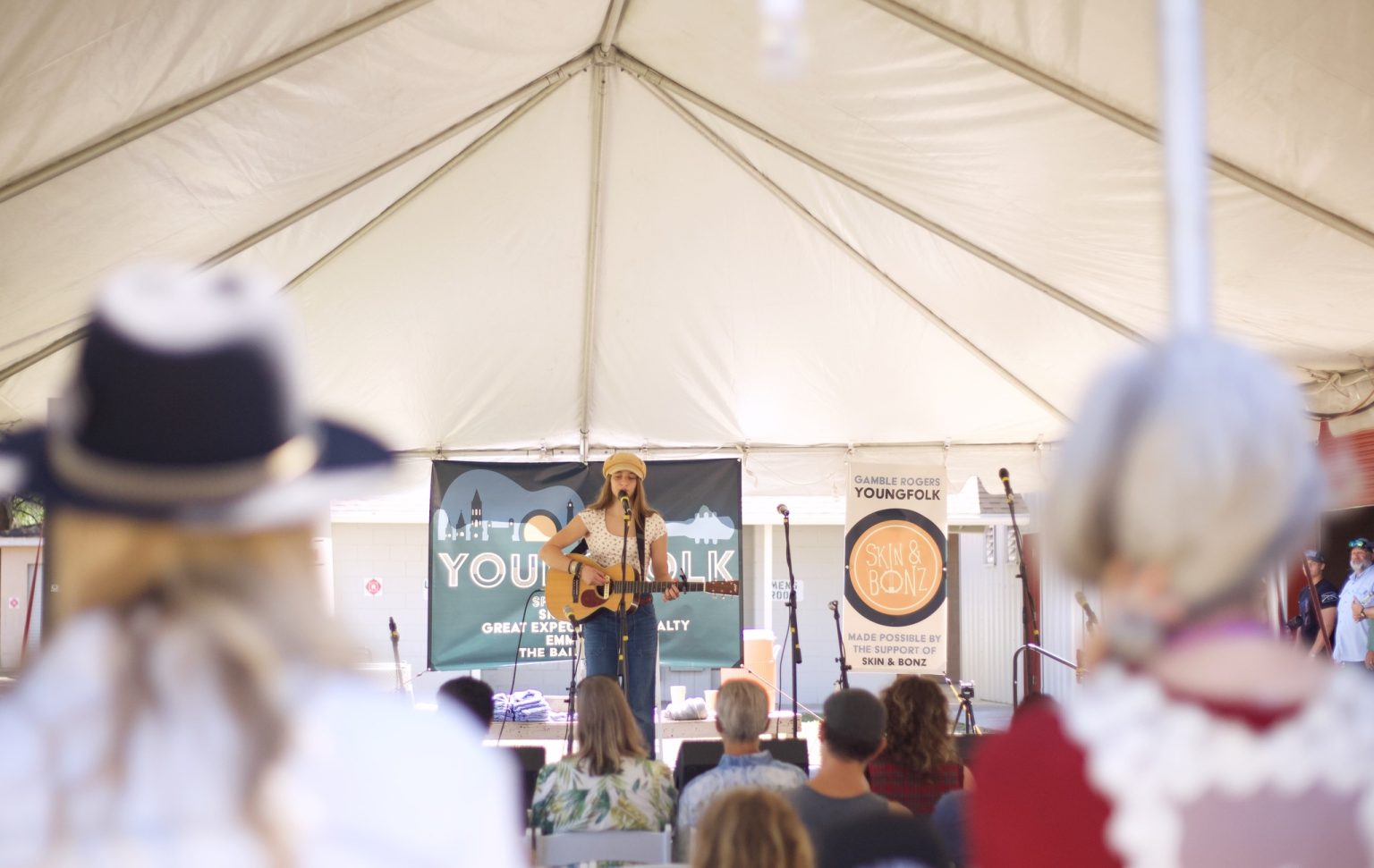 Gallery 1 - Youth performer on the YoungFolk Stage at the Gamble Rogers Folk Festival. 